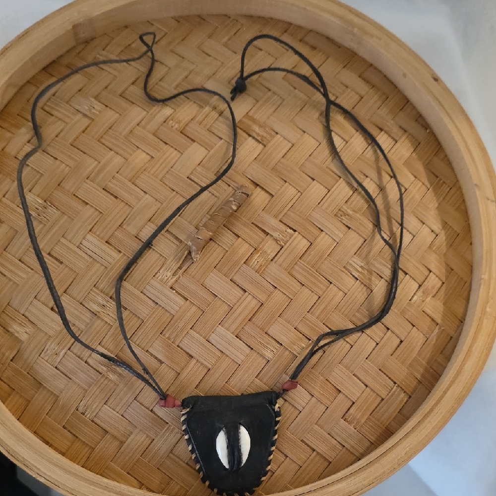 Handmade cowrie shell necklace